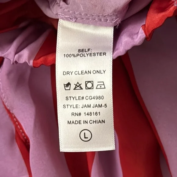 Buddy Love purple and red striped  Pajama Set large - Picture 4 of 13